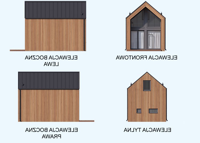 MOCA 2 A szkielet drewniany dom letniskowy na zgłoszenie do 35m2